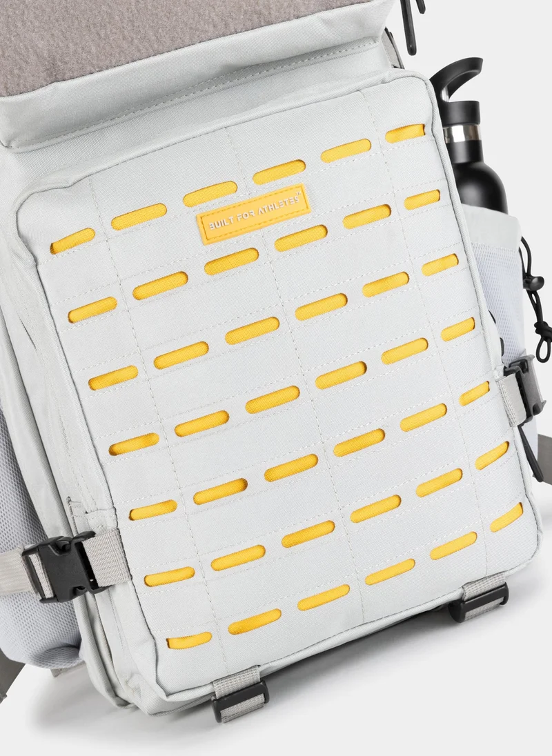 Built for Athletes  LARGE GYM BACKPACK BUILT FOR ATHLETES GREY YELLOW  | Best Price UAE